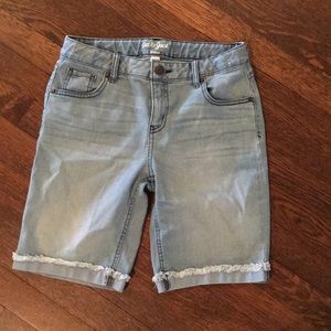 Cat & Jack denim Bermuda shorts girls XL 14/16